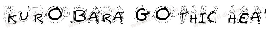 kurobara gothic heav字体转换